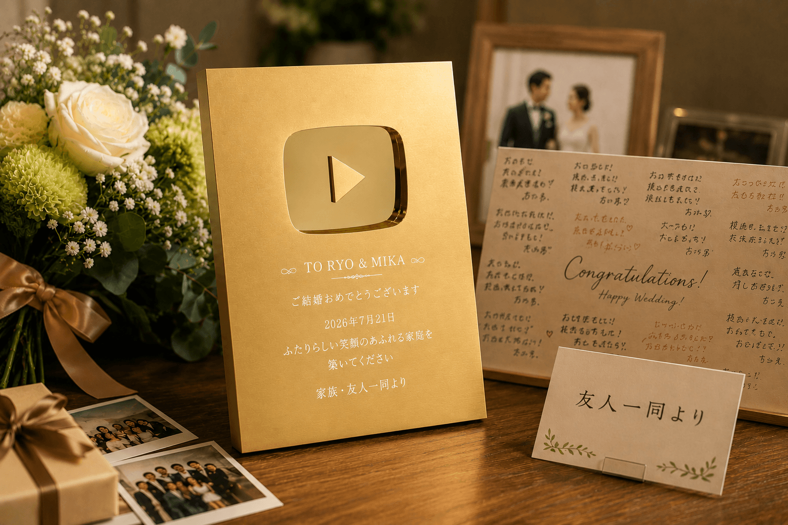 ウェルカムスペースや新居に飾る結婚記念プレートのイメージ（2）